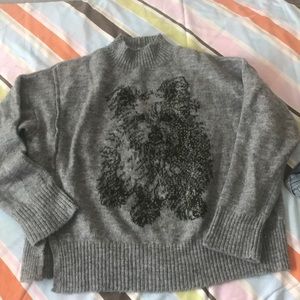 Anthropologie gray sweater